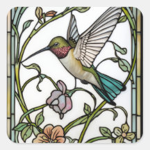 Arte de beija-flor elegante botânico boho chic