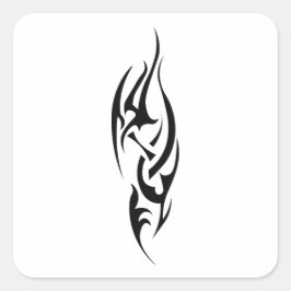 Adesivo Quadrado Arte de Design Inspirada em Tatuagem Tradicional