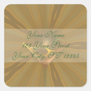 Adesivo Quadrado Arte de Martini do país das fadas de Suntini