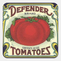 Arte de rótulo de caixa de frutas vintage, tomates