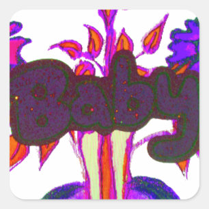 Adesivo Quadrado Arte do Coração Queniano: Eu Amo o Quênia