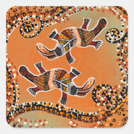 ADESIVO QUADRADO ARTE DO PLATAPUS       