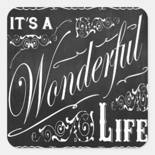 Adesivo Quadrado arte do quadro de Natal