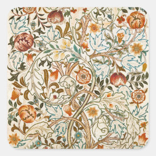 Adesivo Quadrado Arte Floral Vintage de Acanto de William Morris