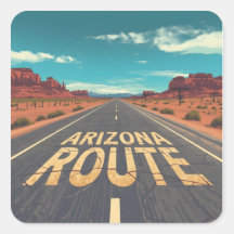 Arte Gráfico da Estrada do Deserto da Rota do Ariz