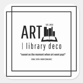 Adesivo Quadrado ARTE | library deco™ - O Design de logotipo origin