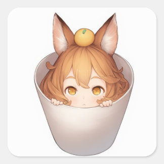 Adesivo Quadrado Arte Pacífica Suave