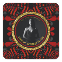 Arte Sombrio Vermelho Preto + Dourado Promo Negóci