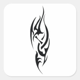 Adesivo Quadrado Arte Tradicional de Tatuagem Inspirada em Design