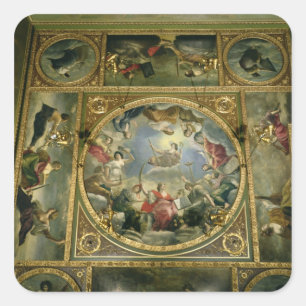 Adesivo Quadrado Artes e ciências, 1636