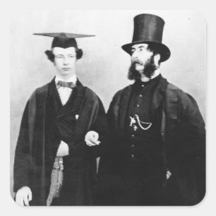 Adesivo Quadrado Arthur Munby e seu pai, c.1851