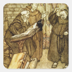 Adesivo Quadrado Arthur Rackham Illustration 'do Jackdaw do Rh