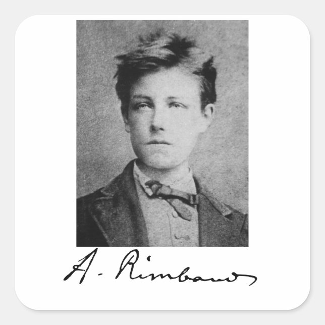 Adesivo Quadrado Arthur Rimbaud (Frente)