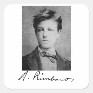 Adesivo Quadrado Arthur Rimbaud
