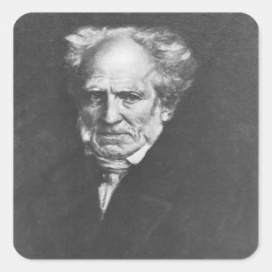 Adesivo Quadrado Arthur Schopenhauer