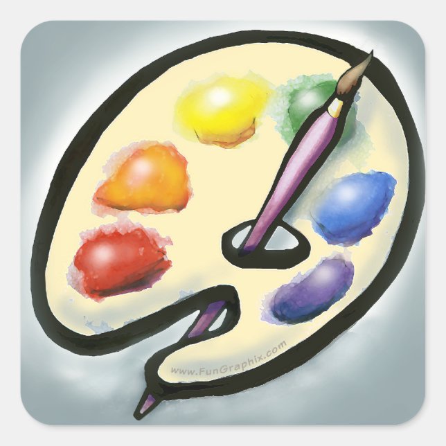 Adesivo Quadrado Artista (Frente)