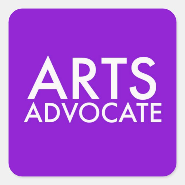 Adesivo Quadrado Arts Advocate Stickers (Frente)