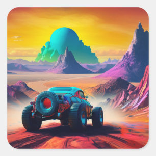 Adesivo Quadrado Artsy Car
