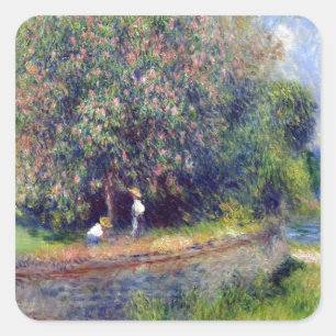 Adesivo Quadrado Árvore de castanha de Pierre-Auguste Renoir
