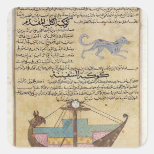 Adesivo Quadrado As constelações do cão e da quilha