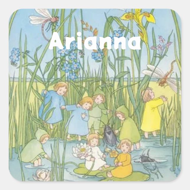 Adesivo Quadrado As Crianças Raízes Sibylle Von Olfers (Frente)