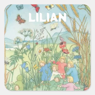 Adesivo Quadrado As Crianças Raízes Sibylle Von Olfers