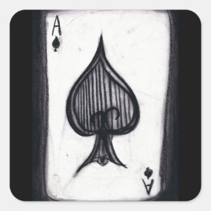 Adesivo Quadrado Ás de espada