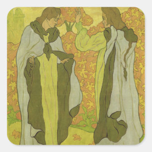 Adesivo Quadrado As duas benevolências, 1895