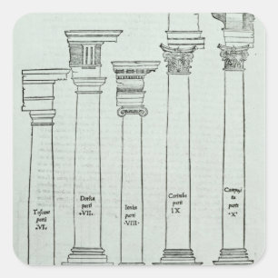 Adesivo Quadrado As encomendas da arquitetura