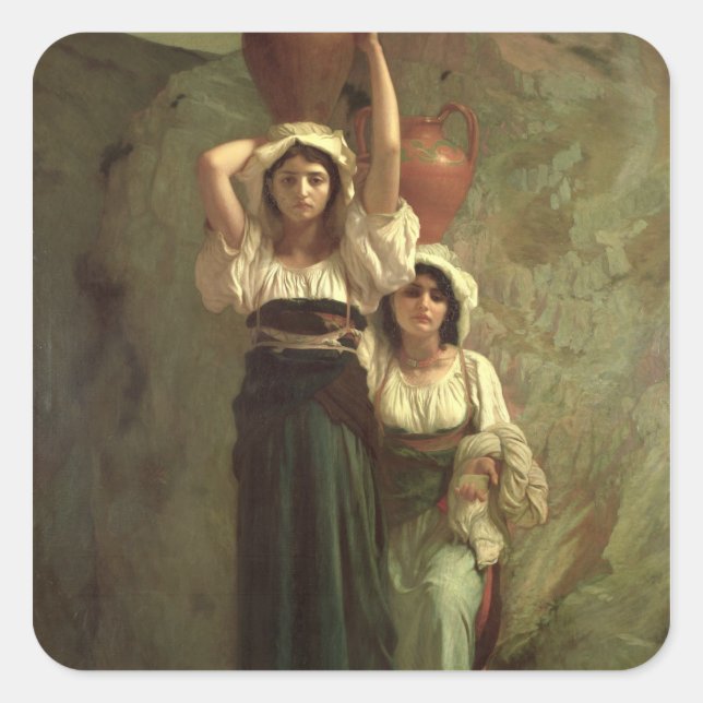 Adesivo Quadrado As Meninas de Alvito, 1855 (Frente)