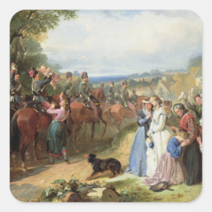 Adesivo Quadrado As meninas nós deixamos atrás de nós - a partid