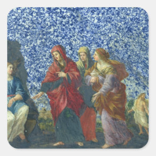 Adesivo Quadrado As mulheres santamente no túmulo