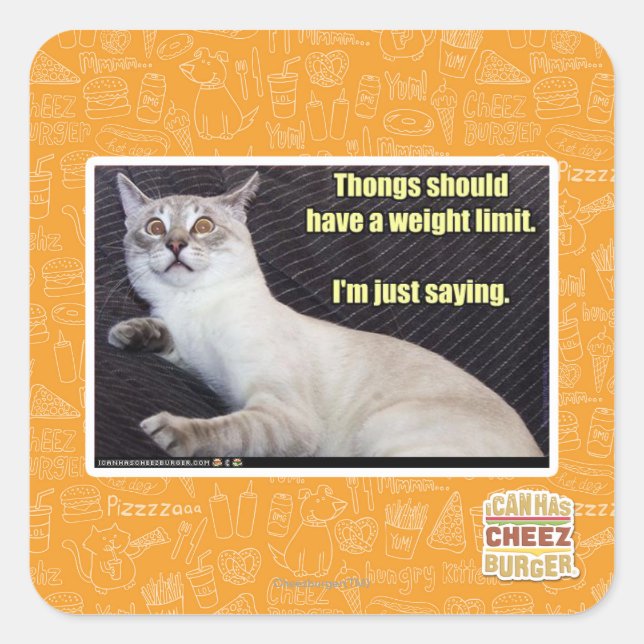 Adesivo Quadrado As músicas devem ter um limite de peso. (Frente)