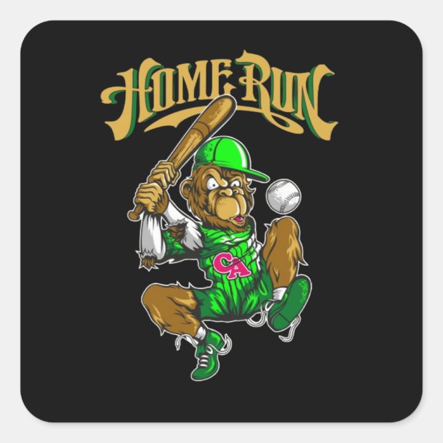 Adesivo Quadrado as palavras quot thunder quot nele (Frente)