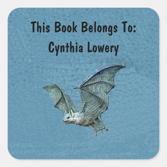 Adesivo Quadrado Asas Azuis Espalhadas em Voo Face Branca (Frente)