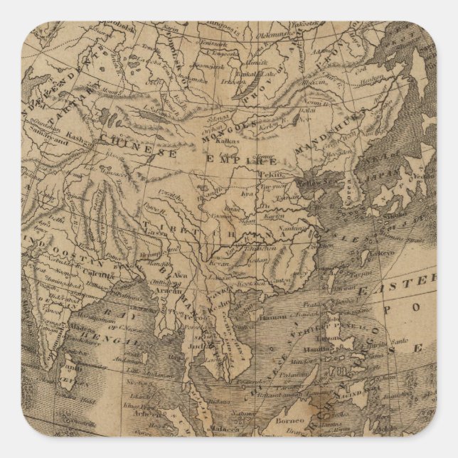 Adesivo Quadrado Ásia (Frente)