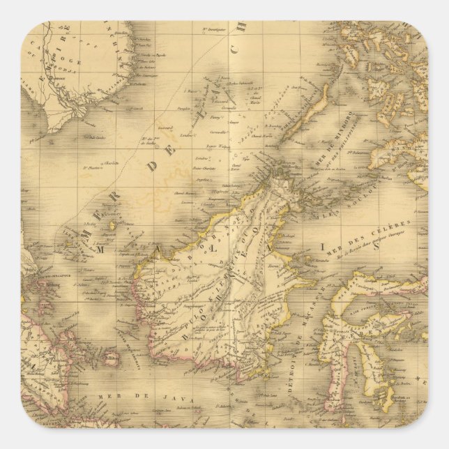 Adesivo Quadrado Ásia 13 (Frente)