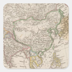 Adesivo Quadrado Ásia 13