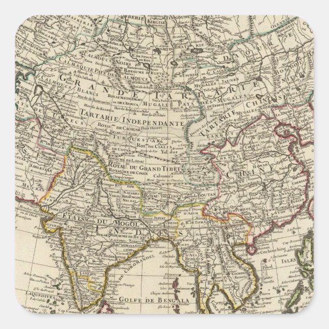 Adesivo Quadrado Ásia 30 (Frente)