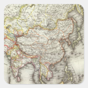 Adesivo Quadrado Ásia 45