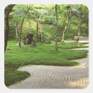 Adesivo Quadrado Ásia, Japão, Fukuoka, Dazaifu, Templo de Komyoji