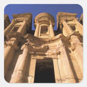 Adesivo Quadrado Ásia, Jordânia, Petra. El Deir, O Mosteiro.
