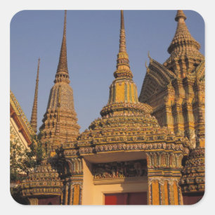 Adesivo Quadrado Ásia, Tailândia, Bangkok, Wat Po, a cidade mais