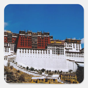 Adesivo Quadrado Ásia, Tibete, Lhasa, Palácio de Potala também conh