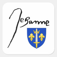 Assinatura/casaco de armas de Jeanne d'Arc