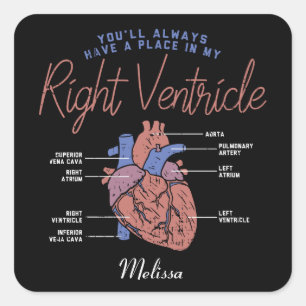 Adesivo Quadrado Assistente médico Enfermeiro paramédico EMT Person