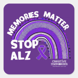 Adesivo Quadrado Associação Alzheimer Longest Day