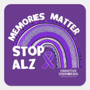 Adesivo Quadrado Associação Alzheimer Longest Day