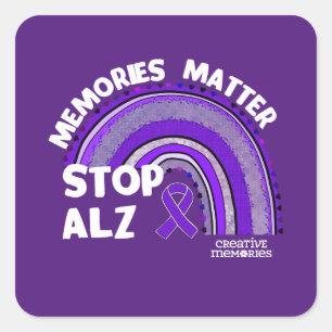 Adesivo Quadrado Associação Alzheimer Longest Day