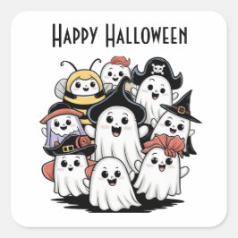 Adesivo Quadrado Assombrando o punhal alegre da gangue
